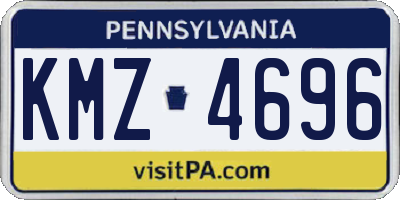 PA license plate KMZ4696