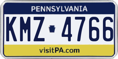 PA license plate KMZ4766