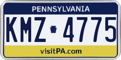 PA license plate KMZ4775