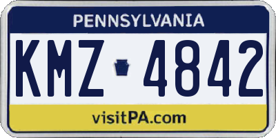 PA license plate KMZ4842