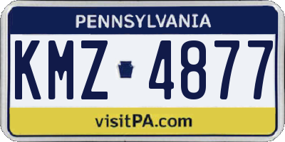 PA license plate KMZ4877