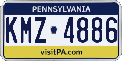 PA license plate KMZ4886