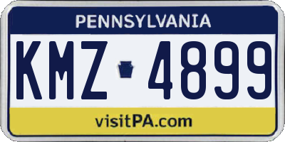 PA license plate KMZ4899
