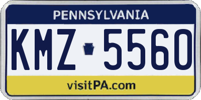 PA license plate KMZ5560