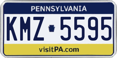PA license plate KMZ5595