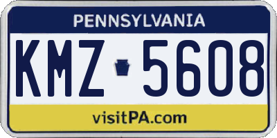 PA license plate KMZ5608