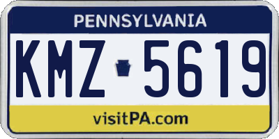 PA license plate KMZ5619