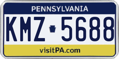 PA license plate KMZ5688