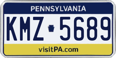 PA license plate KMZ5689