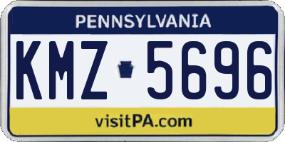 PA license plate KMZ5696