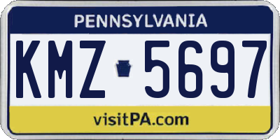 PA license plate KMZ5697