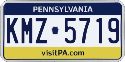 PA license plate KMZ5719