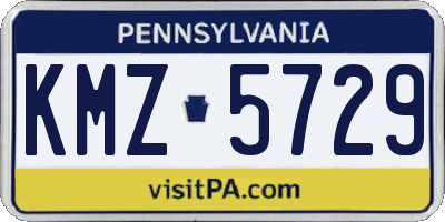 PA license plate KMZ5729