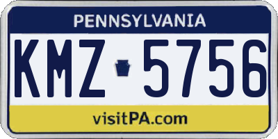 PA license plate KMZ5756
