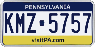 PA license plate KMZ5757