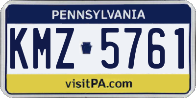 PA license plate KMZ5761