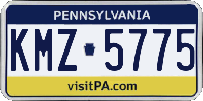 PA license plate KMZ5775