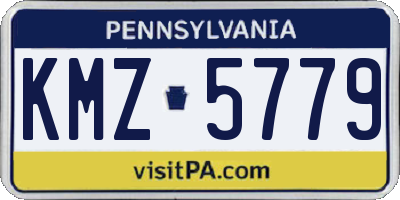 PA license plate KMZ5779
