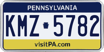 PA license plate KMZ5782