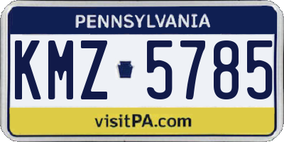 PA license plate KMZ5785