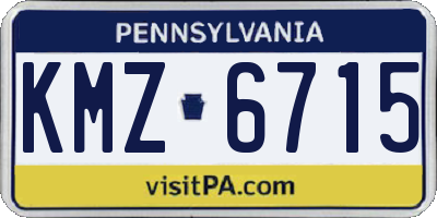 PA license plate KMZ6715