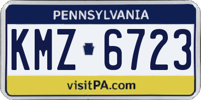 PA license plate KMZ6723