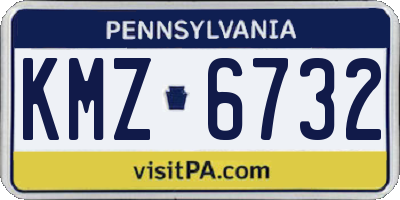 PA license plate KMZ6732