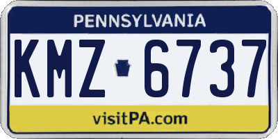 PA license plate KMZ6737
