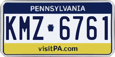PA license plate KMZ6761