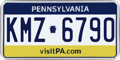 PA license plate KMZ6790