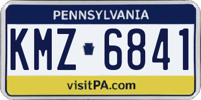 PA license plate KMZ6841