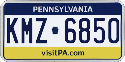 PA license plate KMZ6850