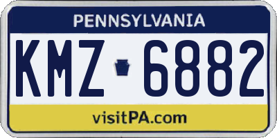 PA license plate KMZ6882