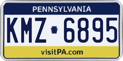 PA license plate KMZ6895