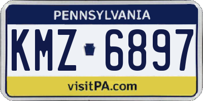 PA license plate KMZ6897