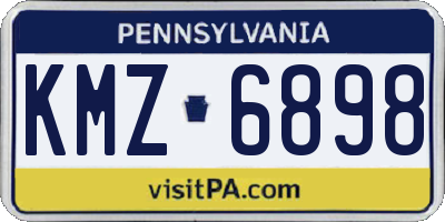 PA license plate KMZ6898