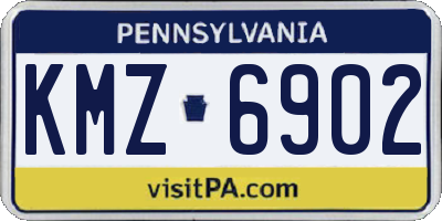 PA license plate KMZ6902