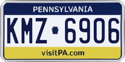 PA license plate KMZ6906