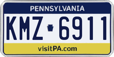 PA license plate KMZ6911