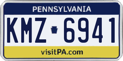 PA license plate KMZ6941