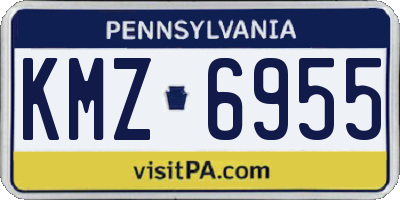 PA license plate KMZ6955