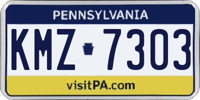 PA license plate KMZ7303