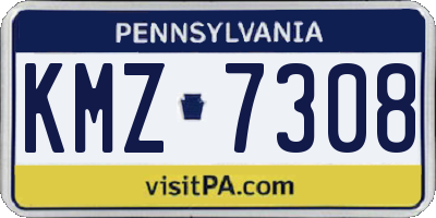 PA license plate KMZ7308