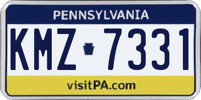 PA license plate KMZ7331