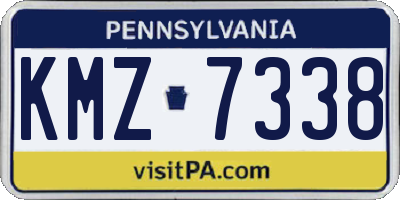 PA license plate KMZ7338