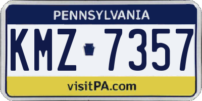 PA license plate KMZ7357
