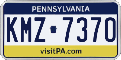 PA license plate KMZ7370