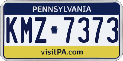 PA license plate KMZ7373
