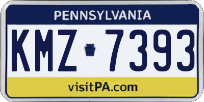 PA license plate KMZ7393