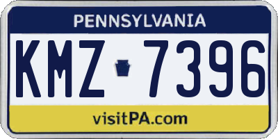 PA license plate KMZ7396